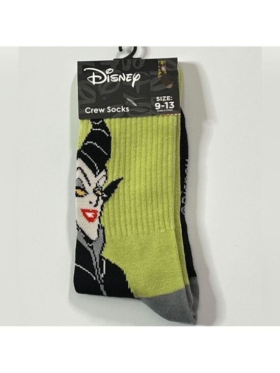 Disney Accessories - 4/$25 Disney Maleficent Crew Socks Unisex New Novelty Crew Socks